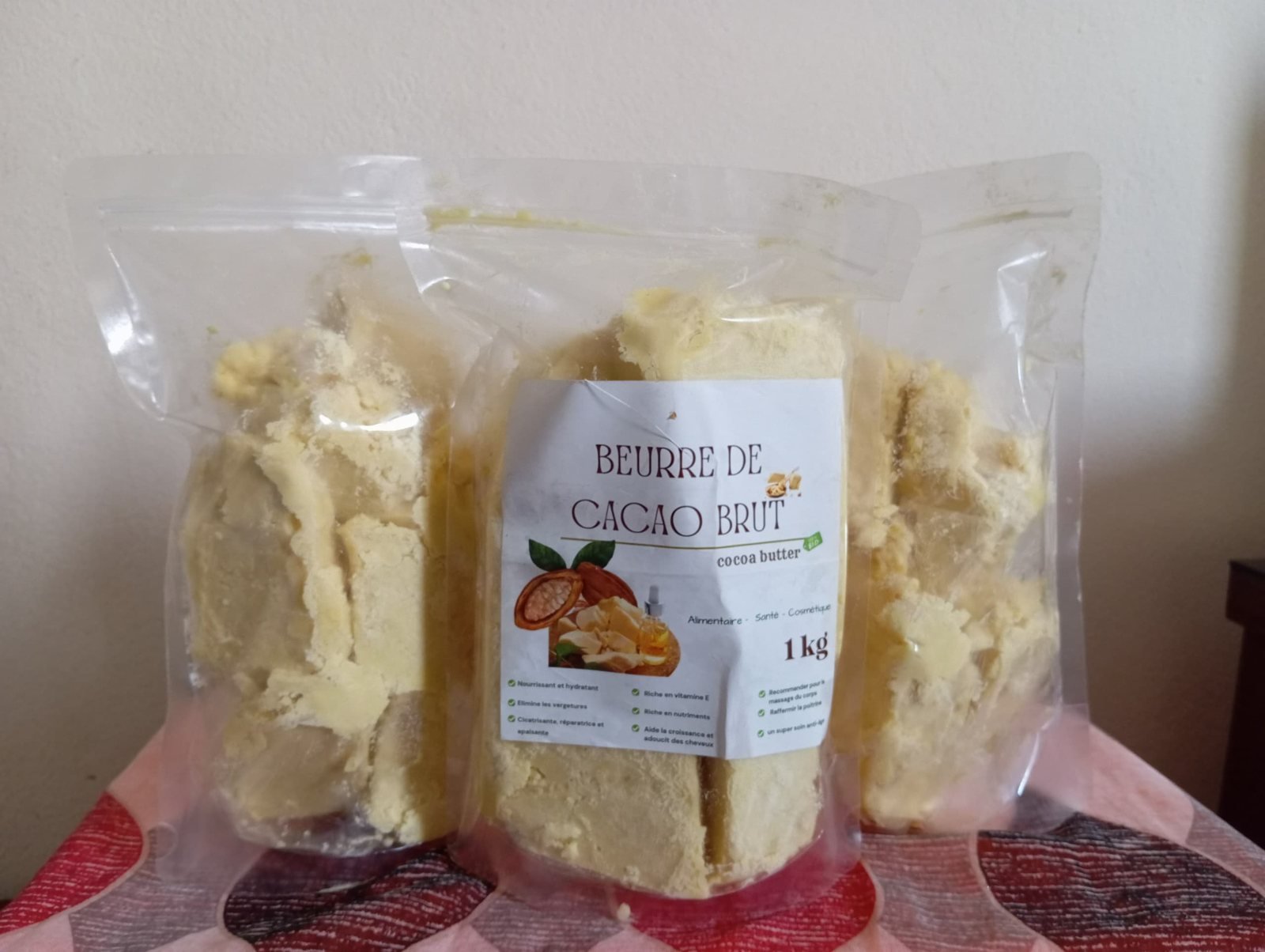 Beurre de cacao brut