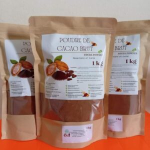 POUDRE DE CACAO QUALITE PREMUIM, SANS DECHET ET SABLE,  NON MELANGER 100% CACAO ORIGINE DE CÔTE D’IVOIRE 1kg