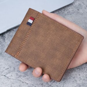 Nouveau portefeuille en cuir PU givré pour hommes