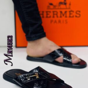 Sandales en cuir avec bride croisée pour hommes, sandales pour hommes faites à la main de haute qualité, chaussures d’été à bride en X pour hommes